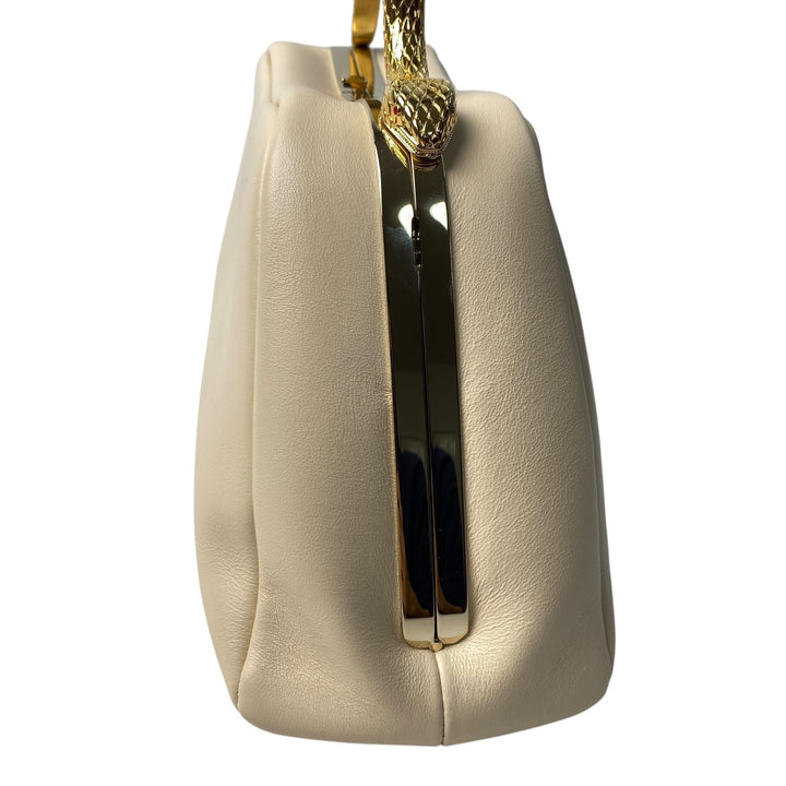 新品同様 ブルガリ BVLGARI レディース セルペンティーヌ トップハンドル 2way ショルダーバッグ ハンドバッグ 斜めがけ クロスボディ