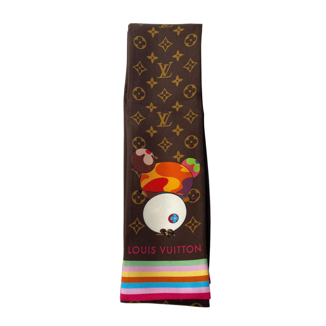 ルイヴィトン LOUIS VUITTON スーパーフラット バンドー スカーフ LV×TM レディース