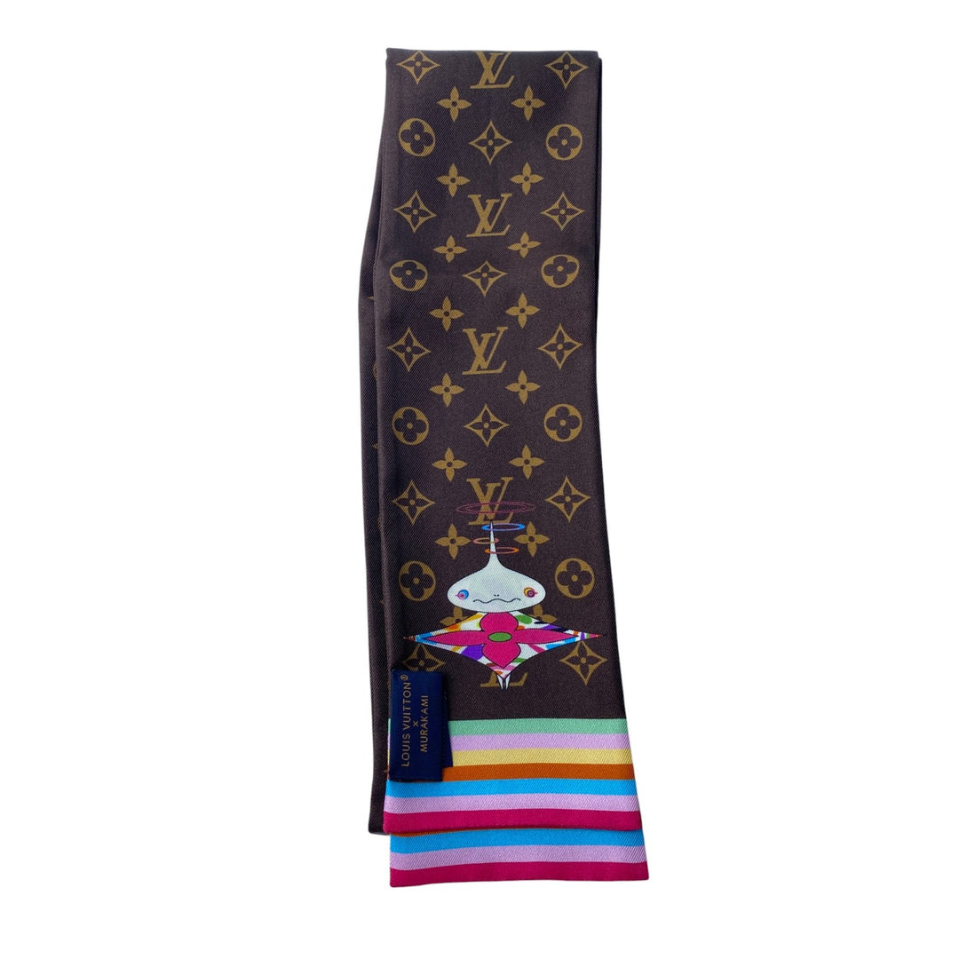 ルイヴィトン LOUIS VUITTON スーパーフラット バンドー スカーフ LV×TM レディース