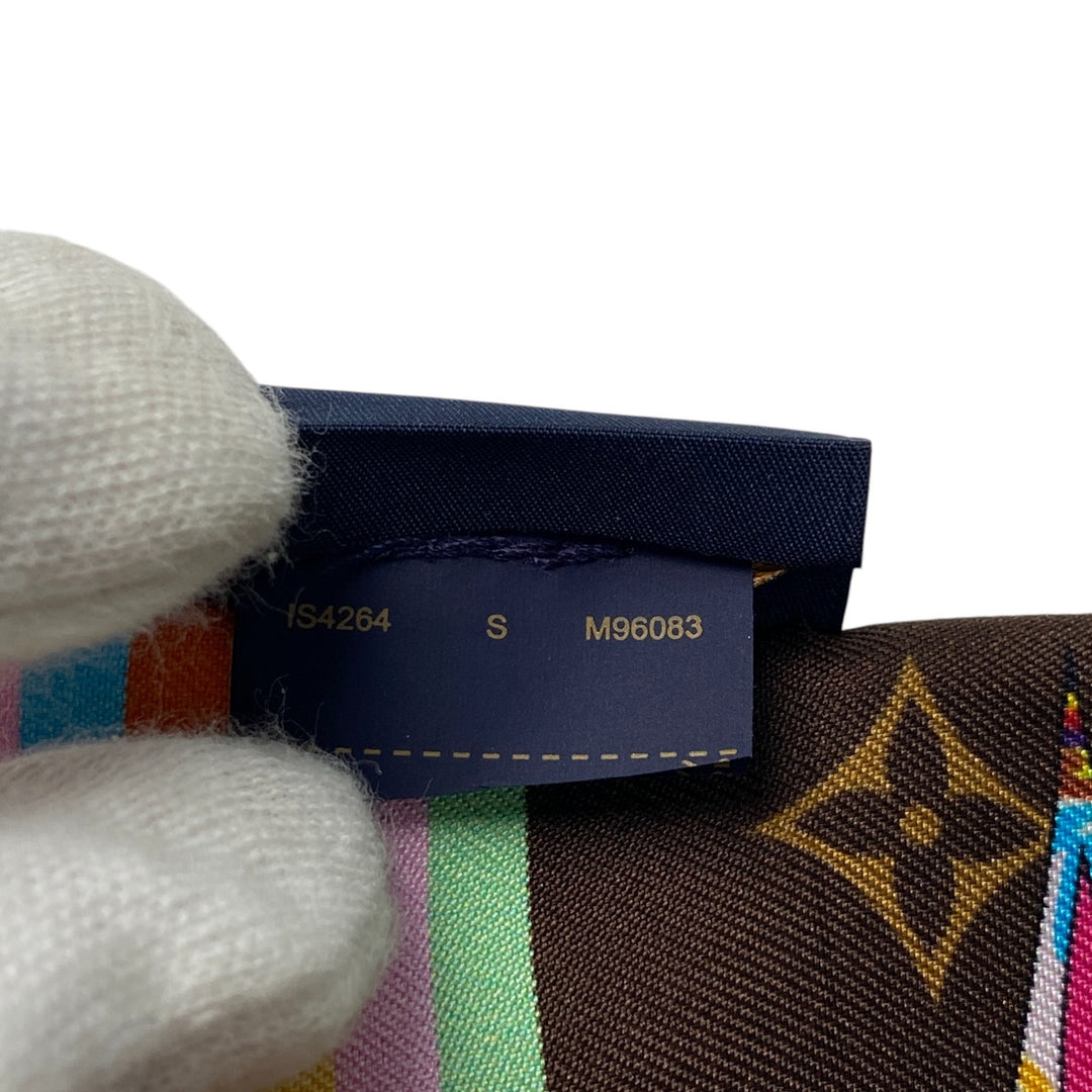 ルイヴィトン LOUIS VUITTON スーパーフラット バンドー スカーフ LV×TM レディース