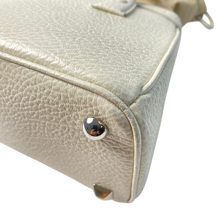 美品 メゾンマルジェラ Maison Margiela ドローストリングバッグ 5AC ショルダーバッグ ハンドバッグ 2way レディース