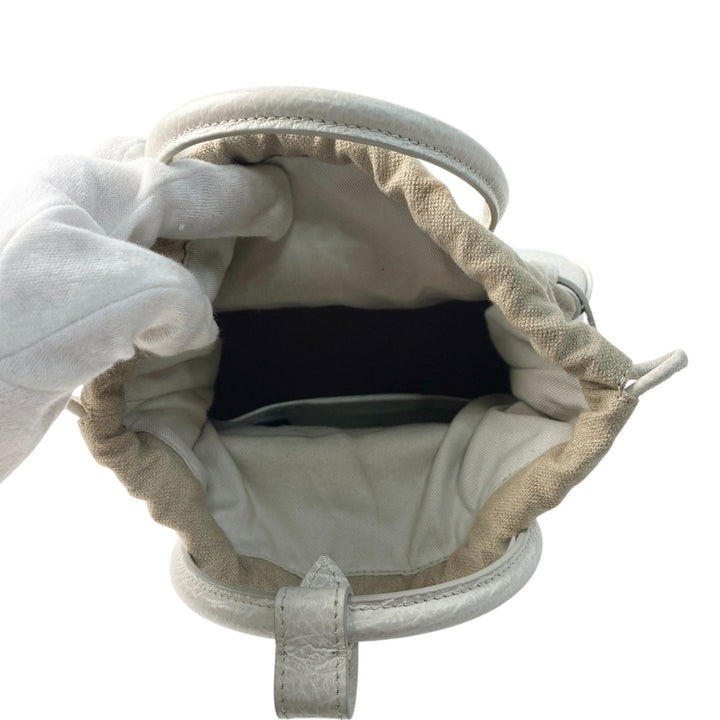 美品 メゾンマルジェラ Maison Margiela ドローストリングバッグ 5AC ショルダーバッグ ハンドバッグ 2way レディース