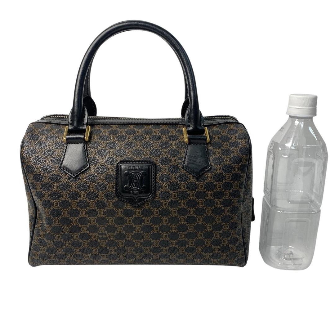 セリーヌ CELINE 黒 マカダム柄 ミニボストンバッグ レディース