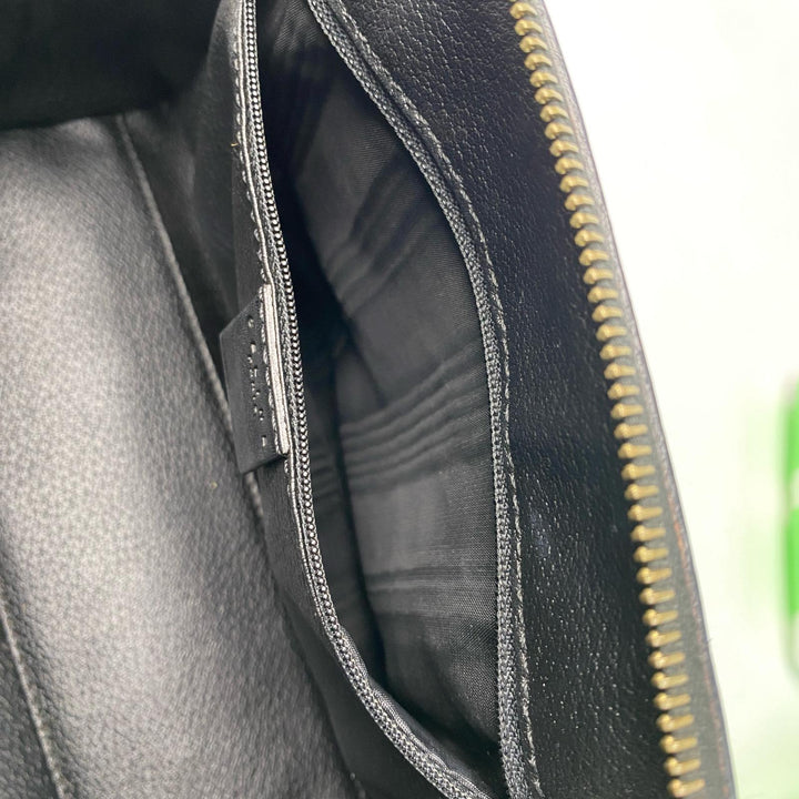 セリーヌ CELINE 黒 マカダム柄 ミニボストンバッグ レディース
