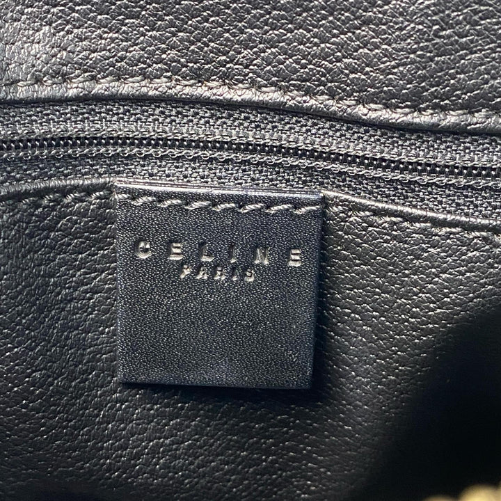 セリーヌ CELINE 黒 マカダム柄 ミニボストンバッグ レディース