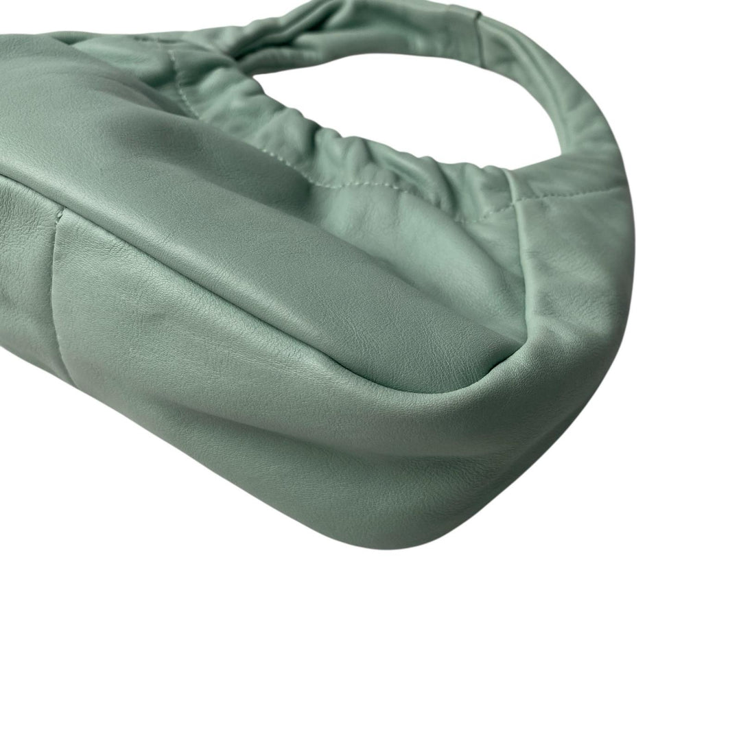 美品 サルヴァトーレフェラガモ Ferragamo レディース ワンショルダー ミニ ハンドバッグ ミントグリーン