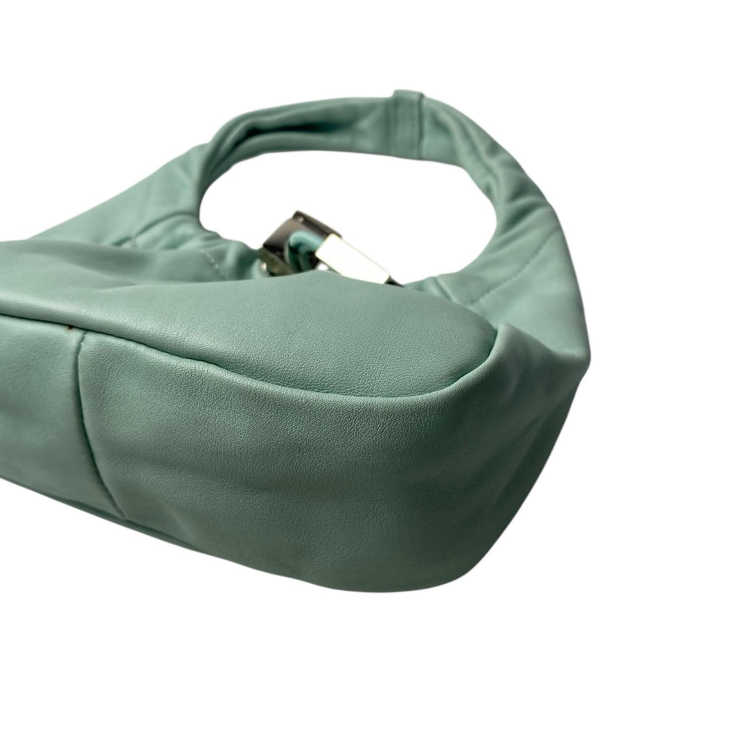 美品 サルヴァトーレフェラガモ Ferragamo レディース ワンショルダー ミニ ハンドバッグ ミントグリーン