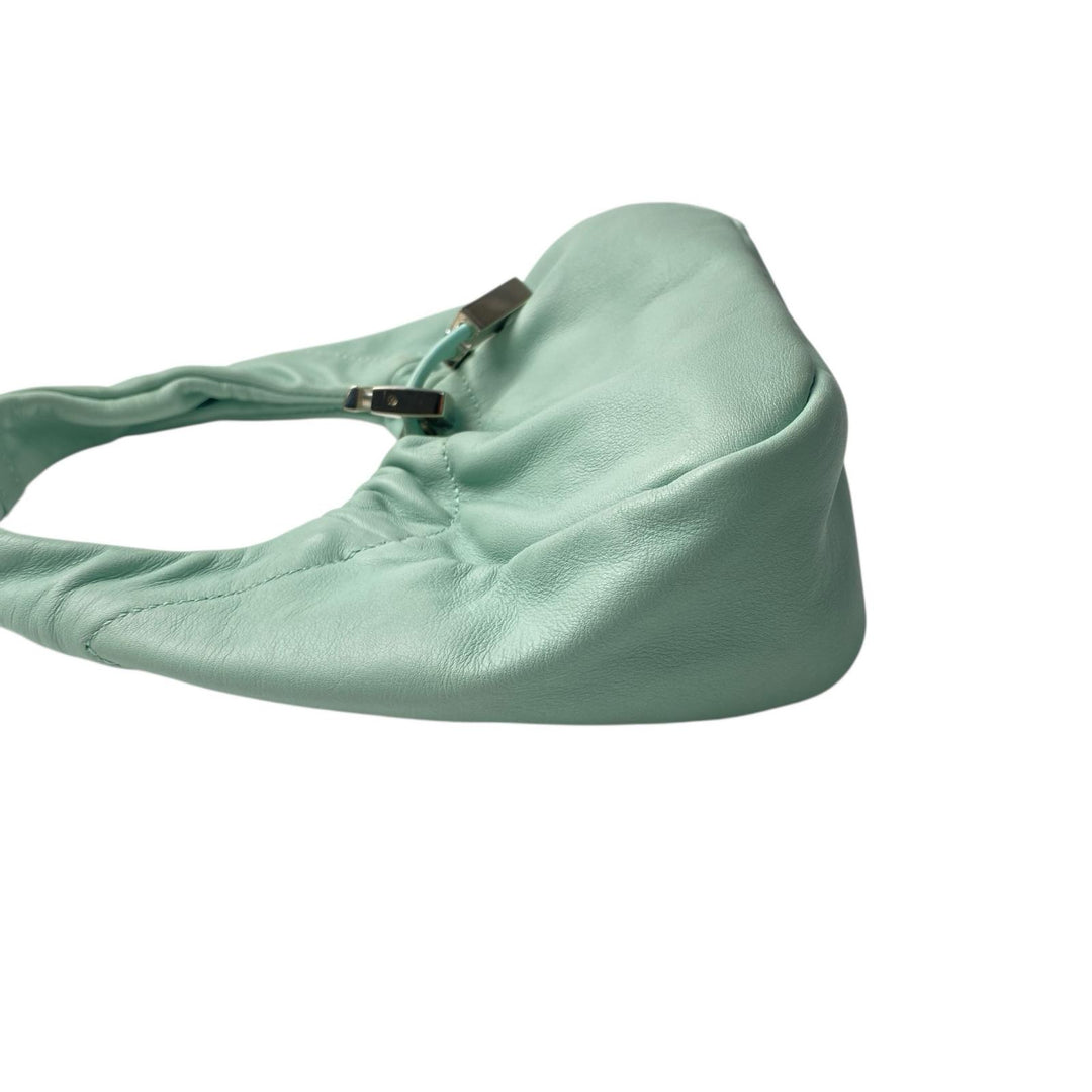 美品 サルヴァトーレフェラガモ Ferragamo レディース ワンショルダー ミニ ハンドバッグ ミントグリーン