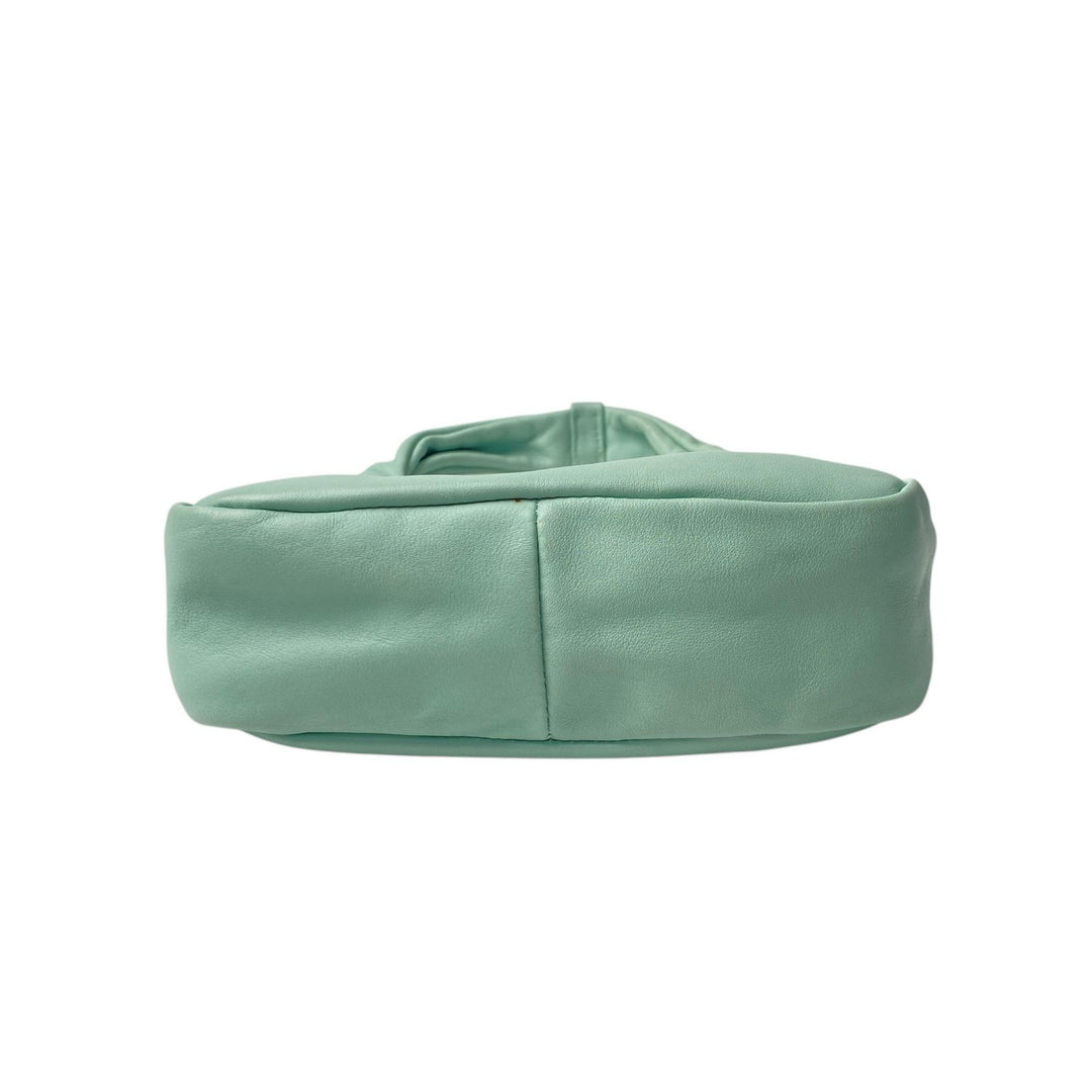 美品 サルヴァトーレフェラガモ Ferragamo レディース ワンショルダー ミニ ハンドバッグ ミントグリーン