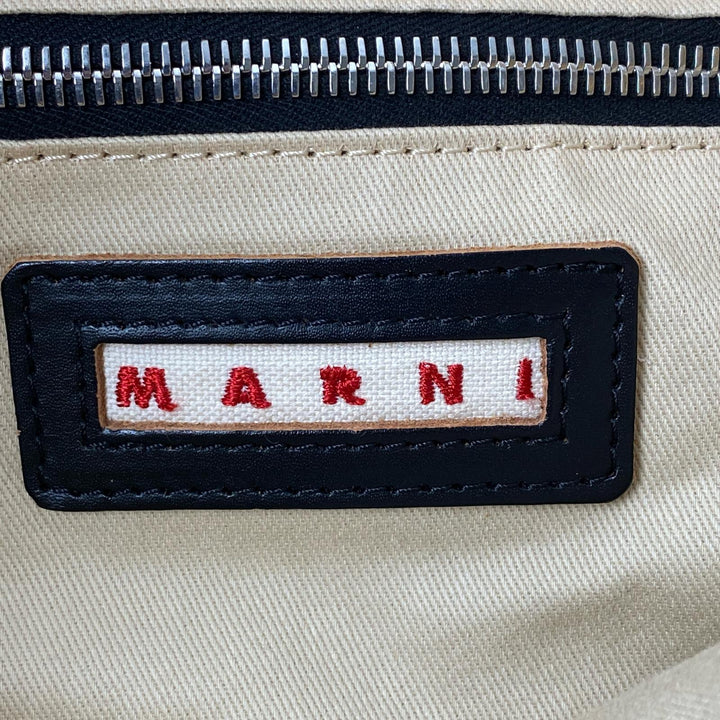 マルニ MARNI ラフィア キャンバス 2way ショルダーバッグ ハンドバッグ レディース