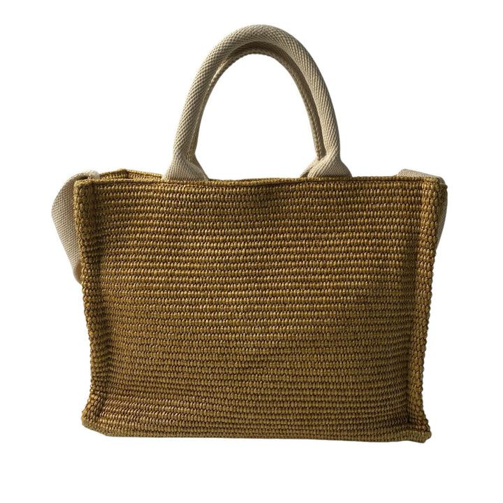 マルニ MARNI ラフィア キャンバス 2way ショルダーバッグ ハンドバッグ レディース