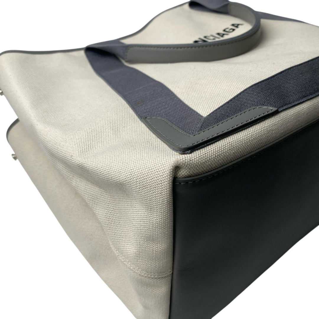 美品 バレンシアガ BALENCIAGA レディース ネイビーカバス M トートバッグ 339936.9285.V.002123