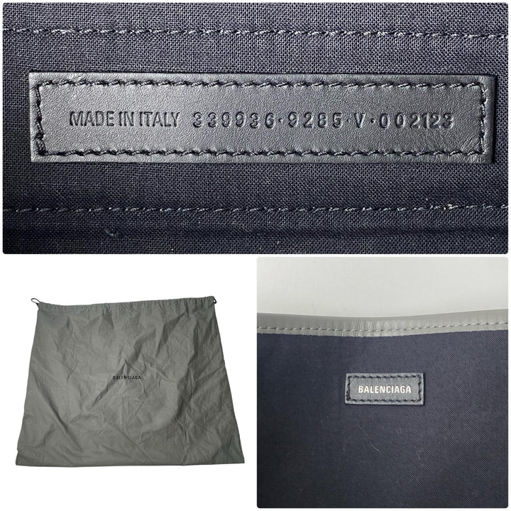 美品 バレンシアガ BALENCIAGA レディース ネイビーカバス M トートバッグ 339936.9285.V.002123