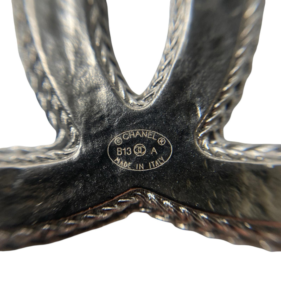 美品 シャネル CHANEL ココマーク ツイードブローチ B13A レディース