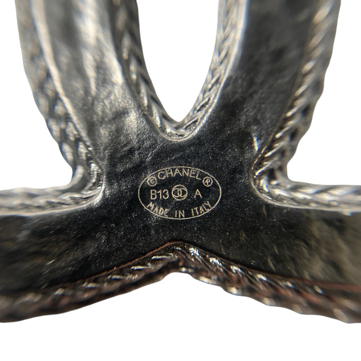 美品 シャネル CHANEL ココマーク ツイードブローチ B13A レディース