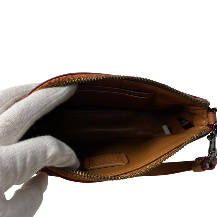 美品 コーチ coach アクセサリーポーチ ミニ ハンドバッグ 54750 レディース