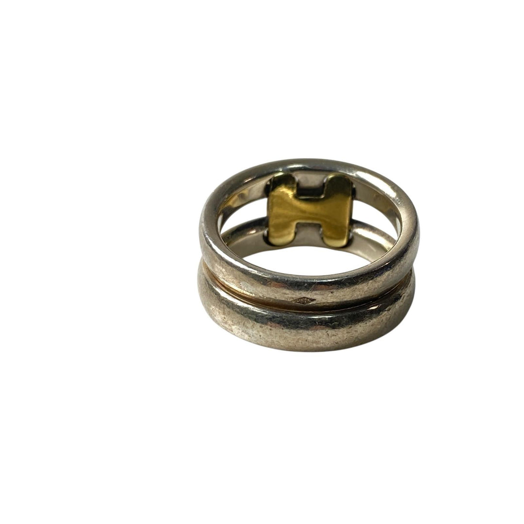 エルメス HERMES オランプ リング #51 約10号 Au750 Ag925 レディース