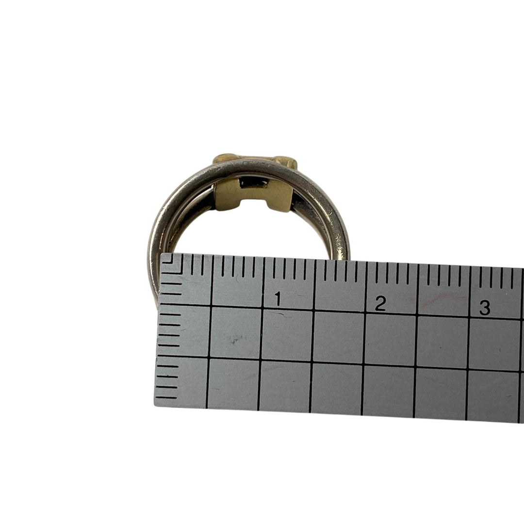 エルメス HERMES オランプ リング #51 約10号 Au750 Ag925 レディース