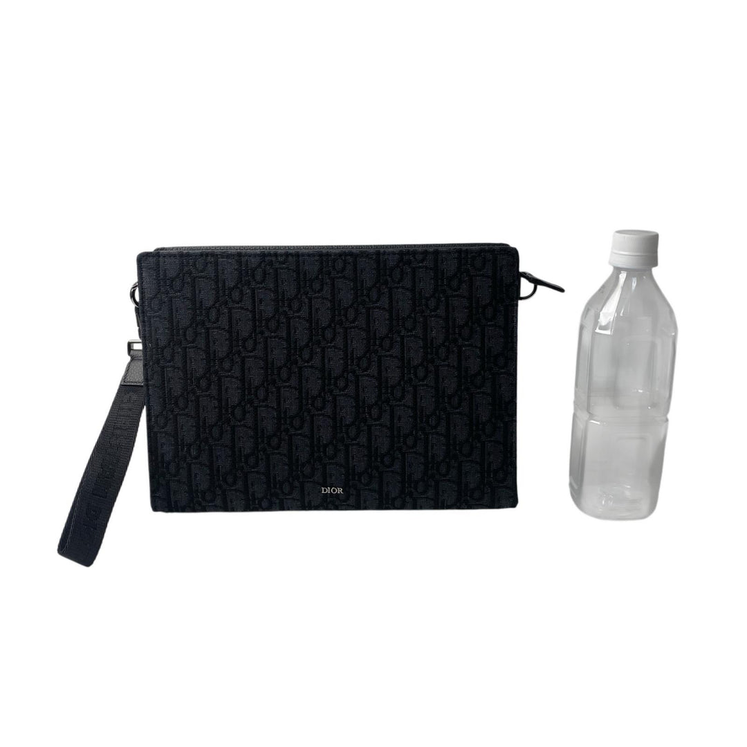 未使用 ディオール DIOR オブリーク トロッター トライアングル A5 クラッチバッグ メンズ