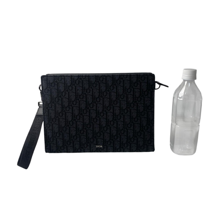 未使用 ディオール DIOR オブリーク トロッター トライアングル A5 クラッチバッグ メンズ