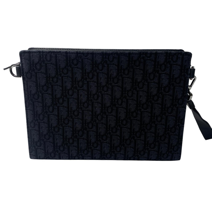 未使用 ディオール DIOR オブリーク トロッター トライアングル A5 クラッチバッグ メンズ