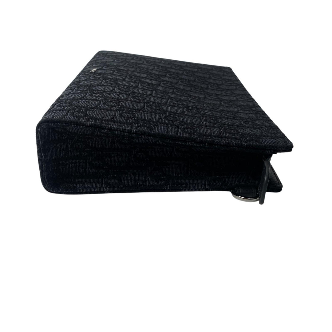 未使用 ディオール DIOR オブリーク トロッター トライアングル A5 クラッチバッグ メンズ