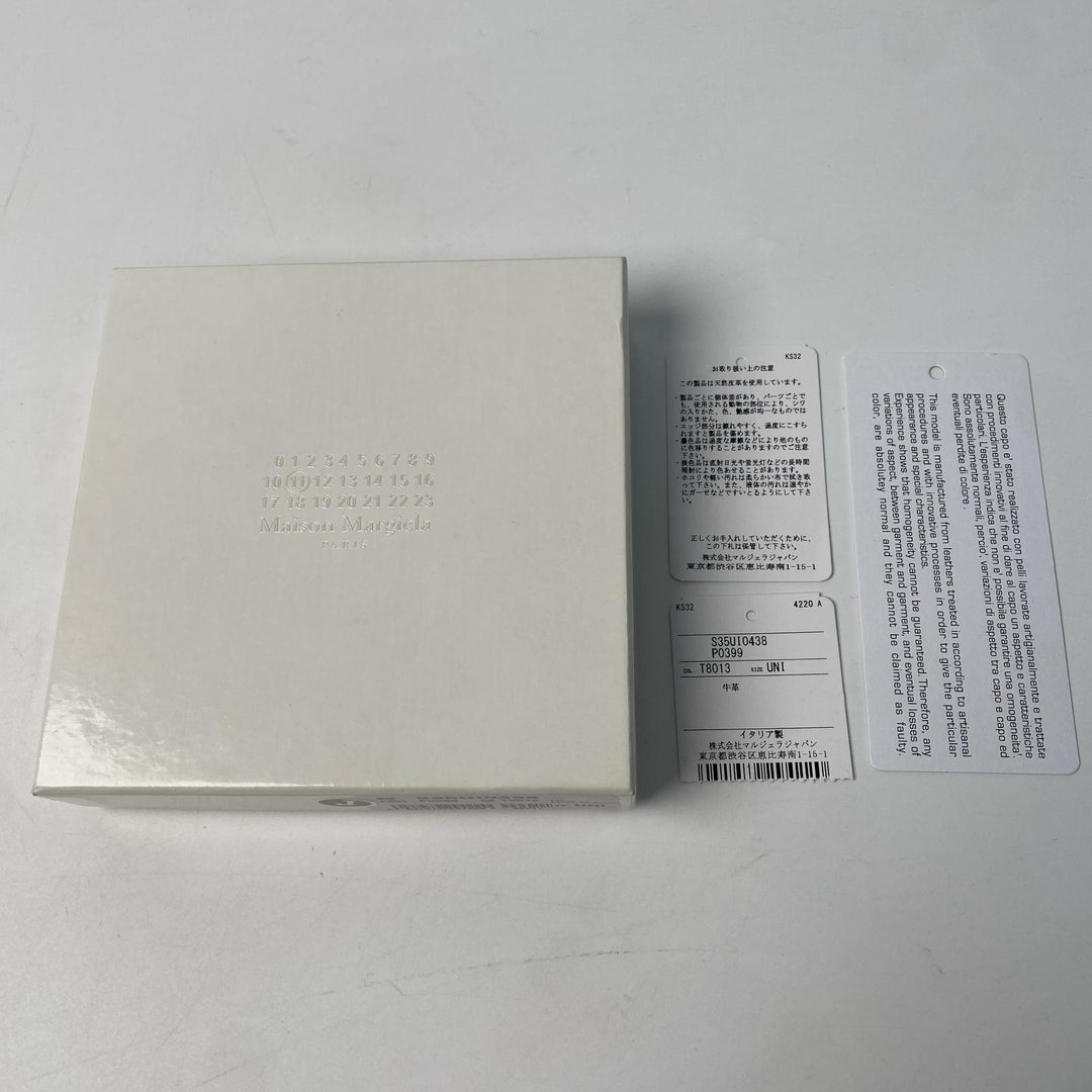 メゾンマルジェラ Maison Margiela 二つ折り財布 ブラック メンズ
