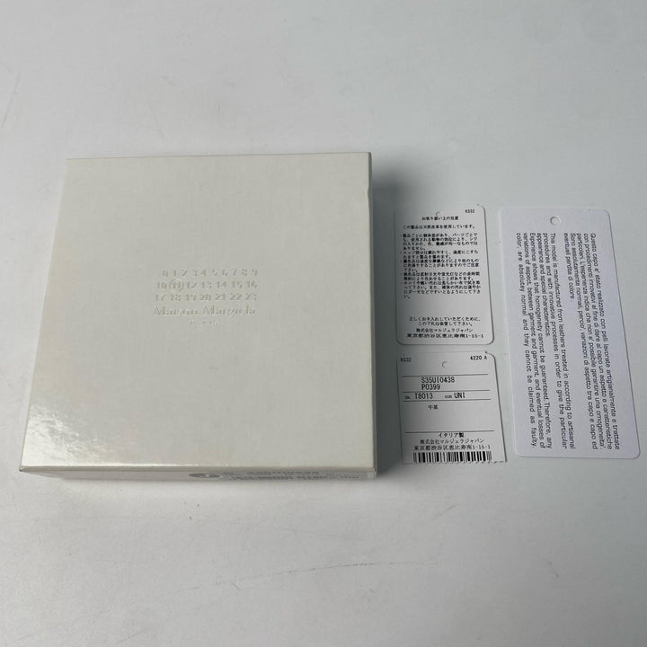 メゾンマルジェラ Maison Margiela 二つ折り財布 ブラック メンズ