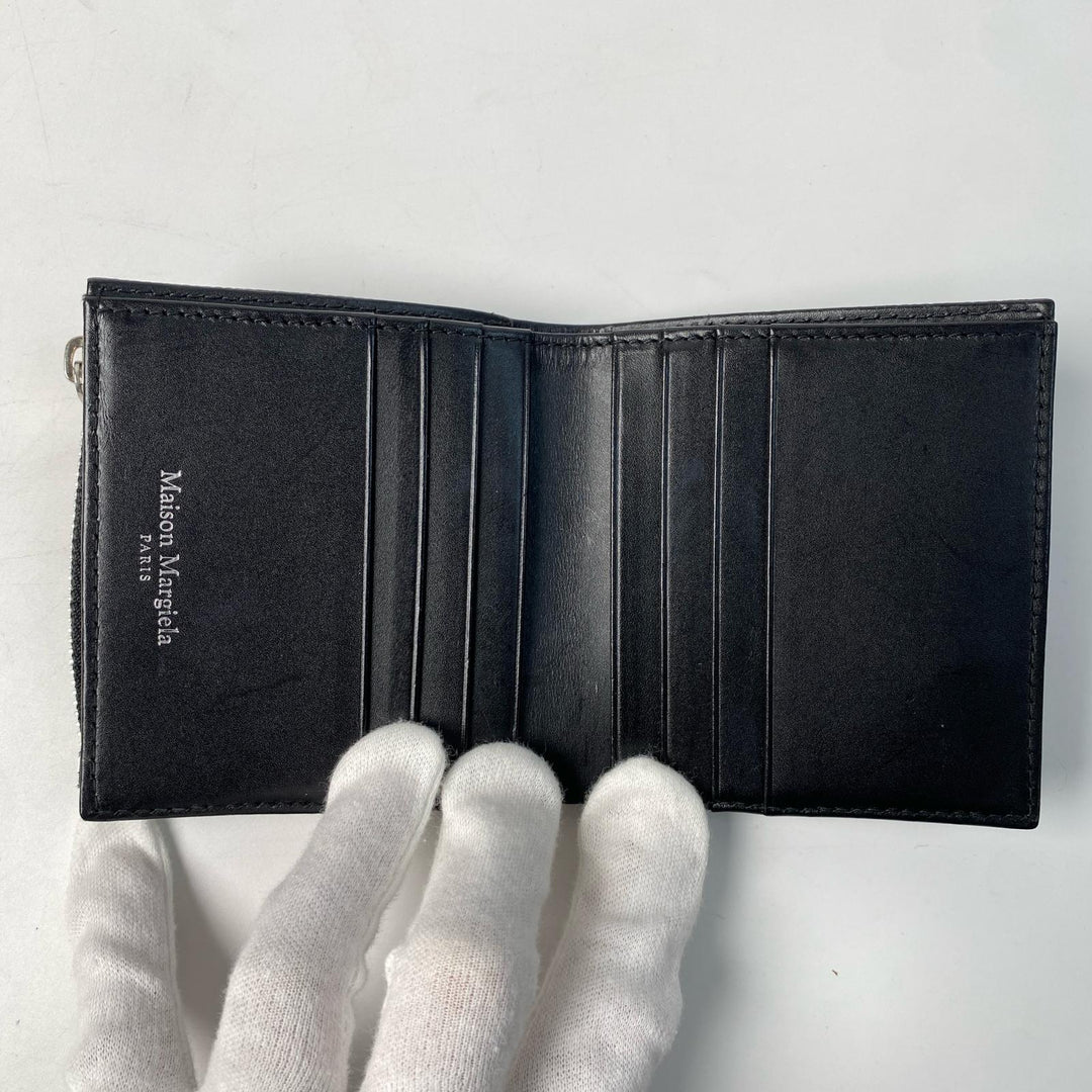 メゾンマルジェラ Maison Margiela 二つ折り財布 ブラック メンズ