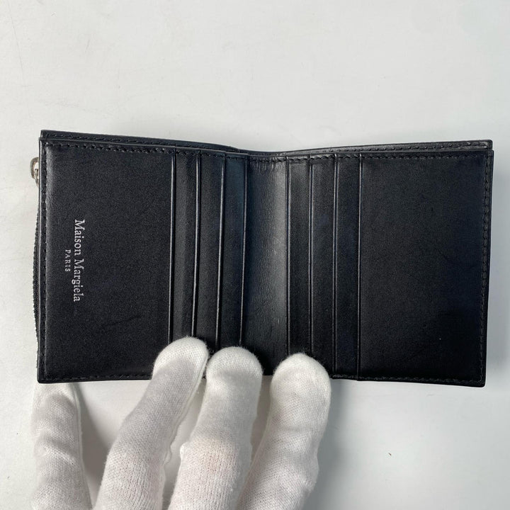 メゾンマルジェラ Maison Margiela 二つ折り財布 ブラック メンズ