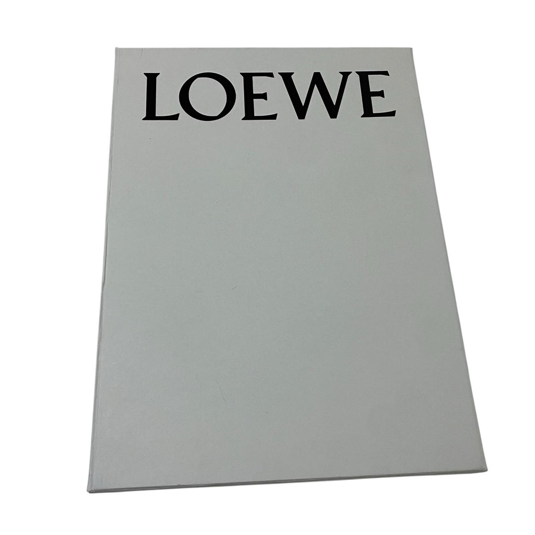 ロエベ LOEWE アナグラム カシミヤ ウール マフラー ライトグレー レディース