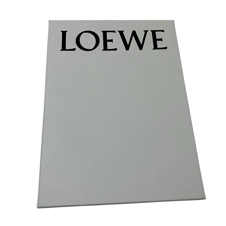 ロエベ LOEWE アナグラム カシミヤ ウール マフラー ライトグレー レディース