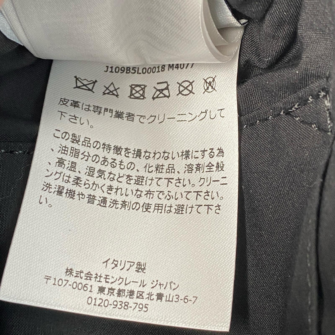 美品 モンクレール MONCLER ミニカラドッグ 2way ショルダーバッグ ハンドバッグ デニム系 ダウン 斜めがけ クロスボディ レディース
