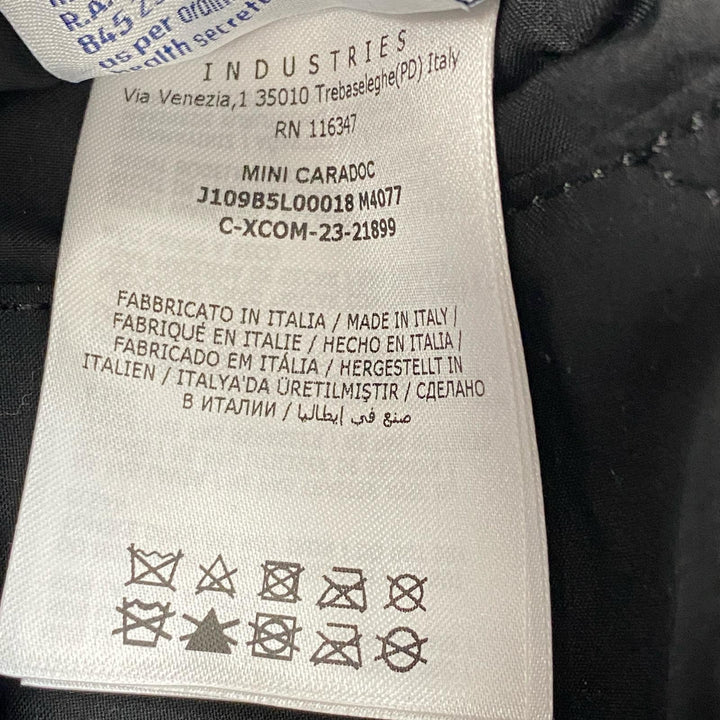 美品 モンクレール MONCLER ミニカラドッグ 2way ショルダーバッグ ハンドバッグ デニム系 ダウン 斜めがけ クロスボディ レディース