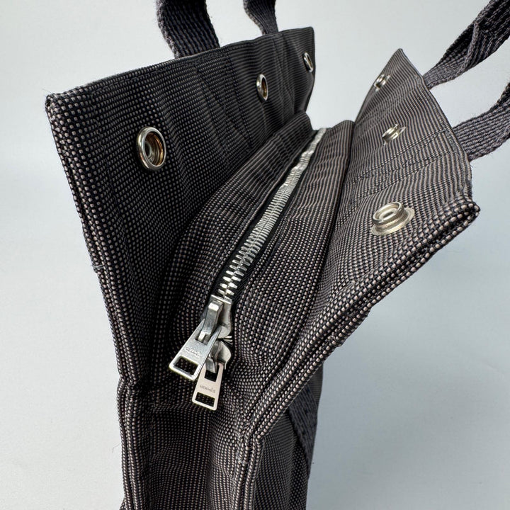美品 エルメス HERMES エールラインミニ PM トートバッグ キャンバス レディース