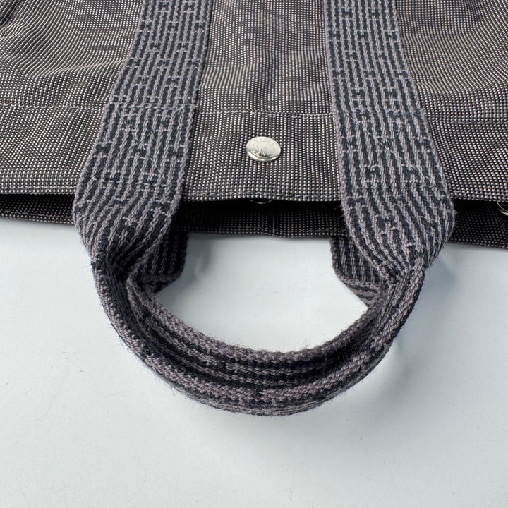 美品 エルメス HERMES エールラインミニ PM トートバッグ キャンバス レディース