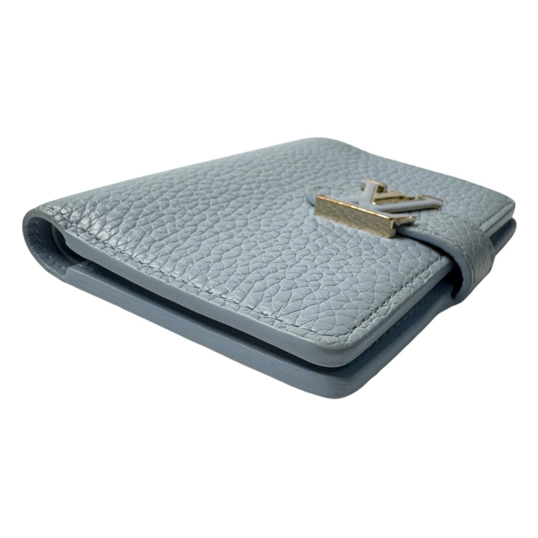 ルイヴィトン LOUIS VUITTON ヴェルティカルコンパクトウォレット カプシーヌ 二つ折り財布 M83572 IC レディース