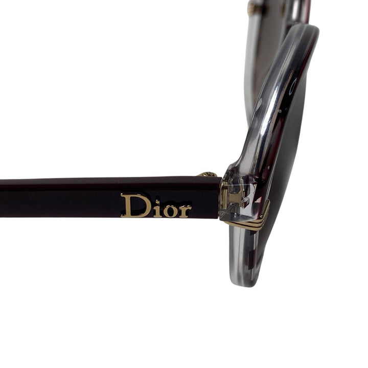 美品 ディオール DIOR サングラス サイドロゴ 度なし レディース