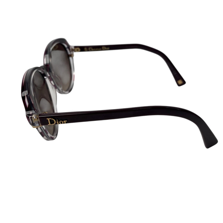 美品 ディオール DIOR サングラス サイドロゴ 度なし レディース