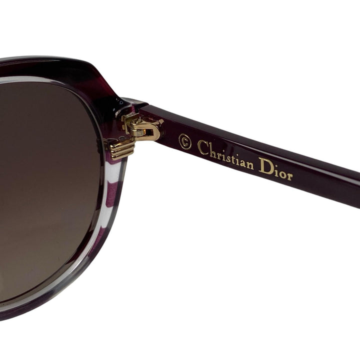 美品 ディオール DIOR サングラス サイドロゴ 度なし レディース