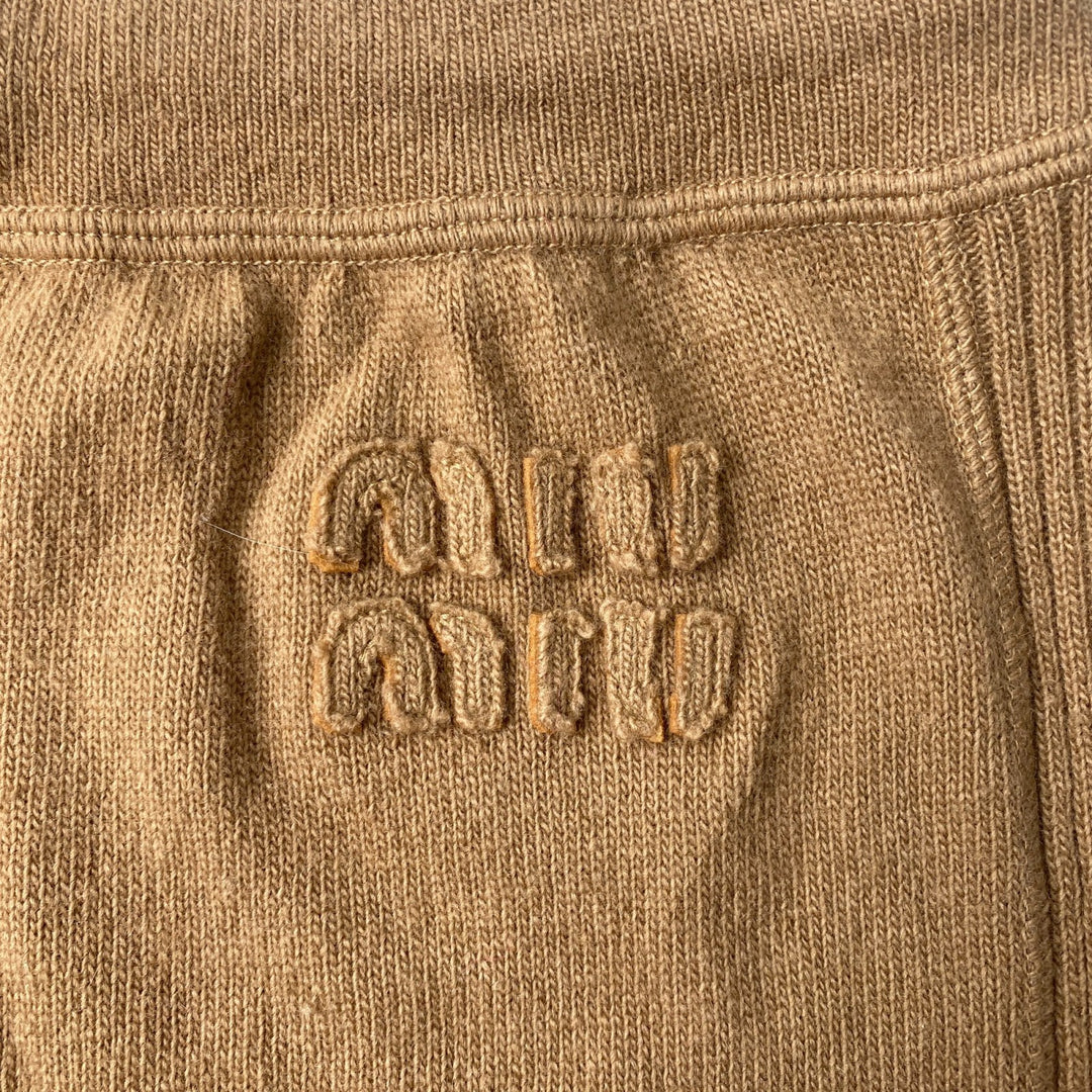 ミュウミュウ MIUMIU 現行モデル ウール セットアップ パーカー♯38 パンツ♯36 レディース