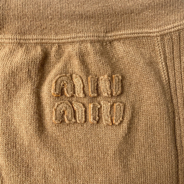 ミュウミュウ MIUMIU 現行モデル ウール セットアップ パーカー♯38 パンツ♯36 レディース