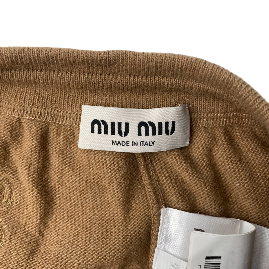 ミュウミュウ MIUMIU 現行モデル ウール セットアップ パーカー♯38 パンツ♯36 レディース