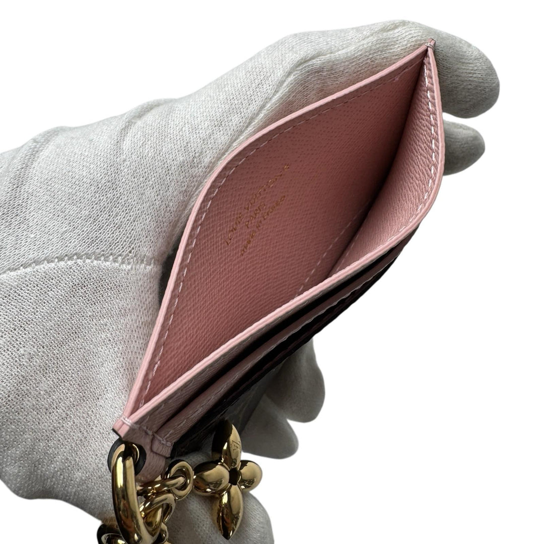 美品 ルイ ヴィトン LOUIS VUITTON ポルト カルト LV チャーム カードケース M82739 IC レディース