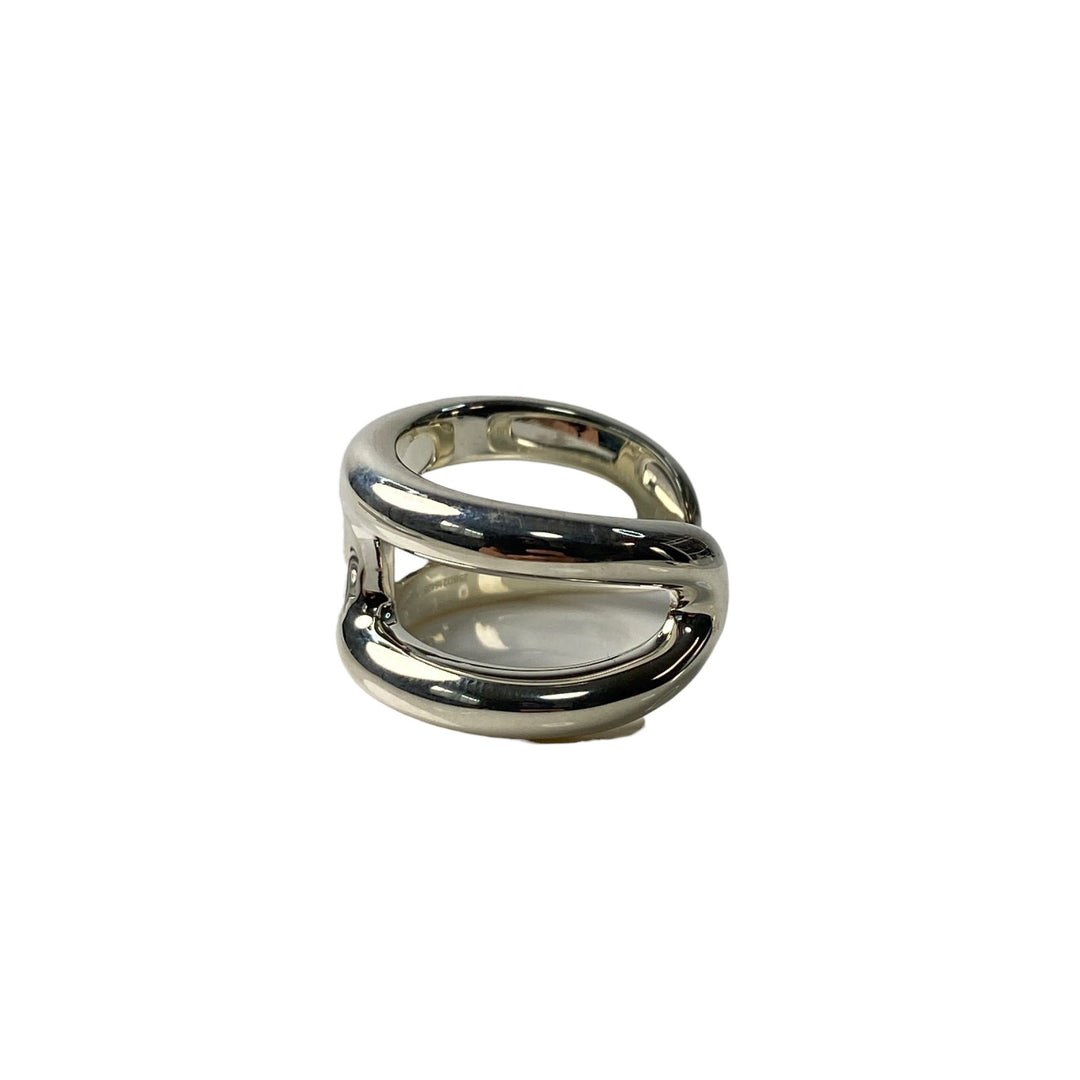 未使用 エルメス HERMES レディース オスモズリング PM Ag925 25BD 約14号