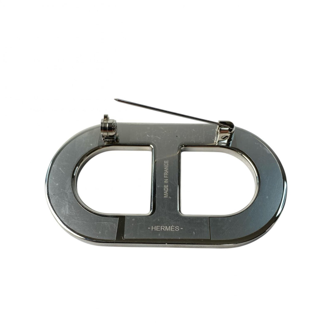 未使用　エルメス　HERMES 　シェーヌダンクル ブローチ　エプソン