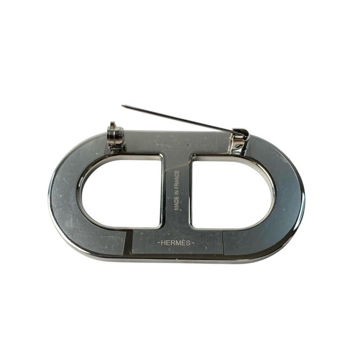 未使用　エルメス　HERMES 　シェーヌダンクル ブローチ　エプソン