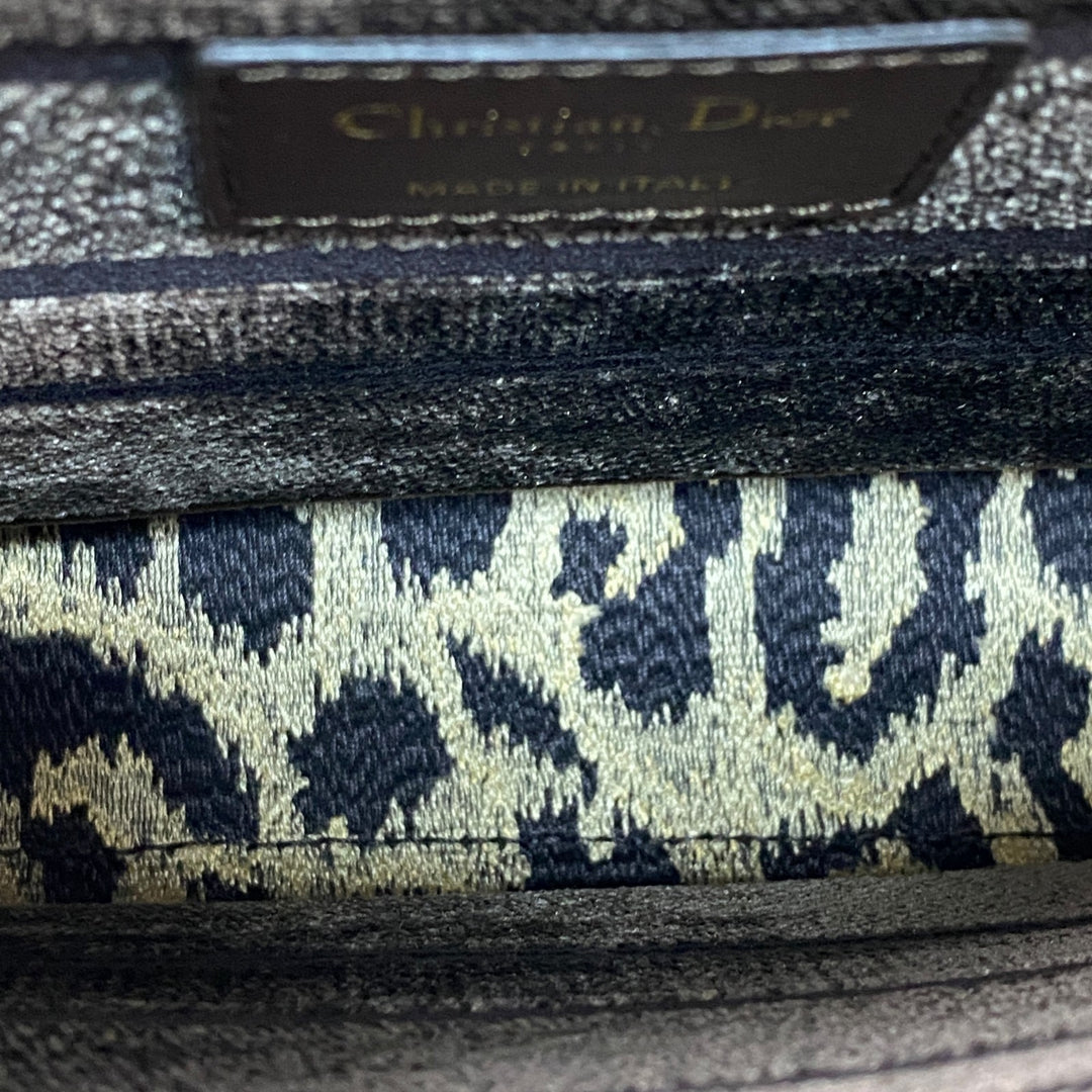 新品同様 ディオール DIOR レディース レディディオール ミディアム レオパード 2way ハンドバッグ ショルダーバッグ 斜めがけ クロスボディ