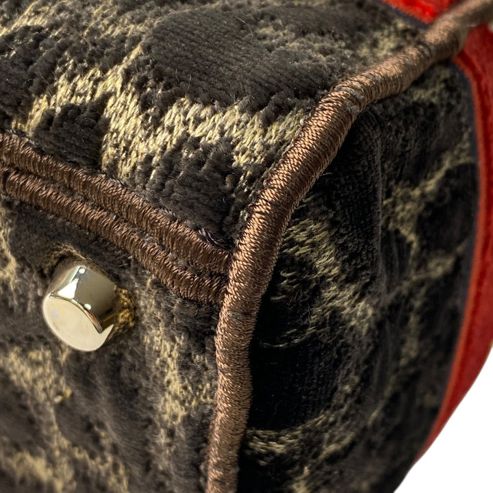 新品同様 ディオール DIOR レディース レディディオール ミディアム レオパード 2way ハンドバッグ ショルダーバッグ 斜めがけ クロスボディ