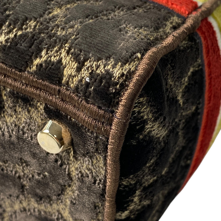 新品同様 ディオール DIOR レディース レディディオール ミディアム レオパード 2way ハンドバッグ ショルダーバッグ 斜めがけ クロスボディ